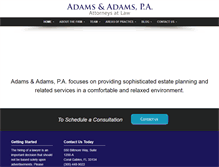 Tablet Screenshot of adams-adams.com